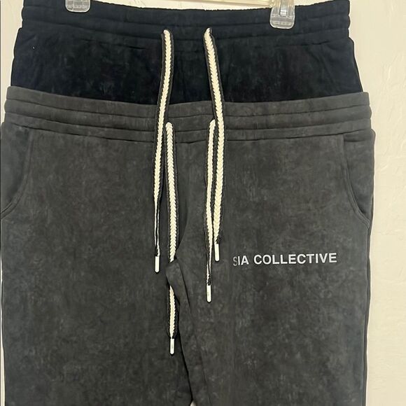 Sia Collective Double Stack Sweatpants Athletic Athleisure Lounge Wear Brand New - Picture 2 of 12